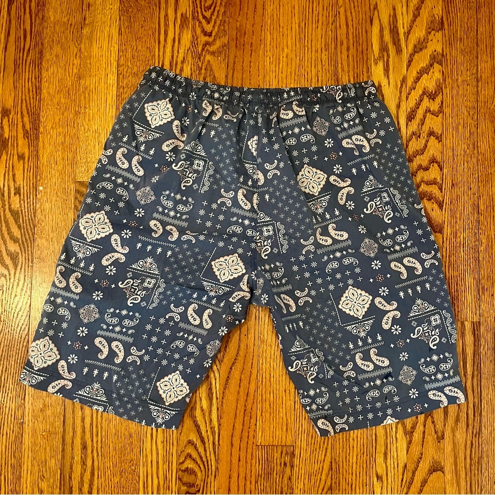 Men’s Size M Blue Paisley Print Shorts Uniqlo Hong Kong